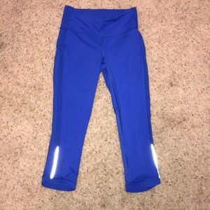 Blue lululemon size 6 leggings